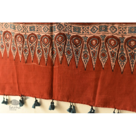 shop Mulmul Cotton Ajrakh Stole