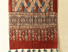 अमोहा ❋ Mul Cotton Ajrakh Stole ❋ 9