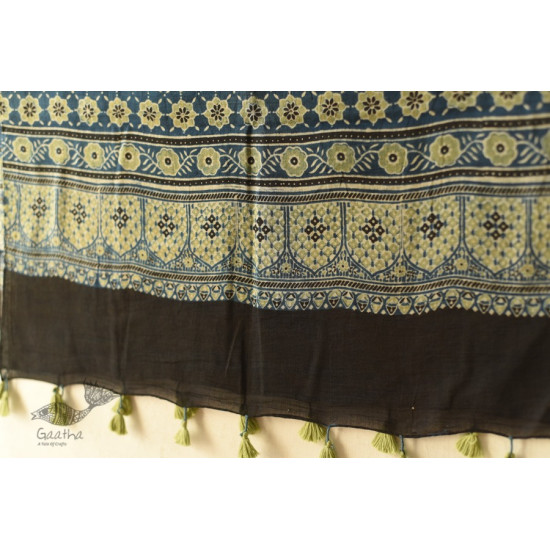 shop blue ajrkah mul mul cotton stole