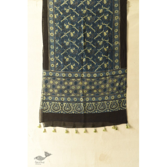 अमोहा ❋ Mul Cotton Ajrakh Stole ❋ 11