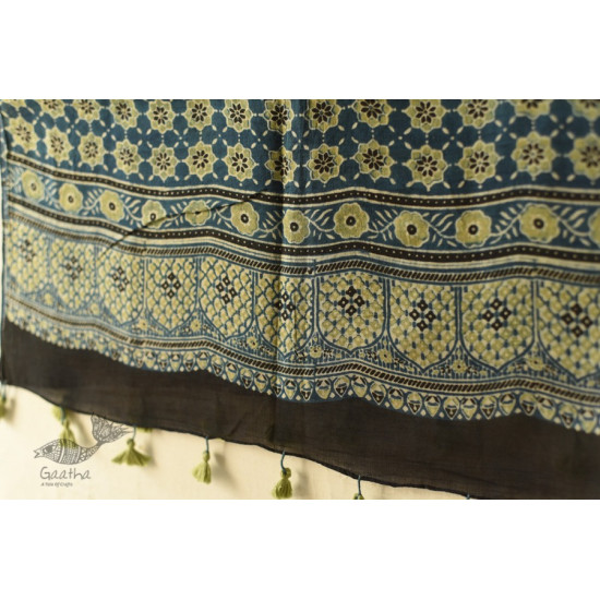 अमोहा ❋ Mul Cotton Ajrakh Stole ❋ 10