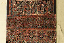 Amoha . अमोहा | Ajrakh Block Printed - Black Cotton Stole