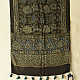 Shop Natural Dyed Ajrakh Block Printed Modal Silk Stole