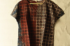 Natural Dyed ~ Ajrakh Cotton Top - A