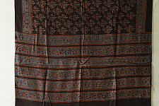 Sakhi . सखी ⁂ Ajrakh Block Printed Pure Cotton Dupatta - 09