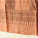 buy Ajrakh Mulberry Silk Dupatta - Natural dyed - Brown