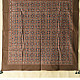 shop Square Ajrakh Block Printed Cotton Brown Scarf