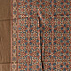 shop Square Ajrakh Block Printed Cotton Brown Scarf