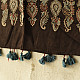 Shop Natural Dyed Ajrakh - Modal Silk Black Stole