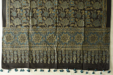 Sakhi . सखी ⁂ Ajrakh Block Printed Pure Cotton Dupatta - 10
