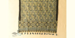 Sakhi . सखी | Ajrakh Block Print - Pure Cotton Dupatta - Indigo