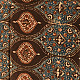 shop Hand Block Printed - Square Ajrakh Cotton Brown Scarf