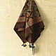 shop Hand Block Printed - Square Ajrakh Cotton Brown Scarf