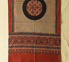 Amoha . अमोहा | Ajrakh Hand Block Printed Cotton Stole