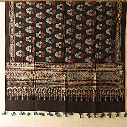 Sakhi . सखी ⁂ Ajrakh Block Printed Pure Cotton Dupatta - 39