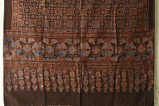 Sakhi . सखी ⁂ Ajrakh Block Printed Pure Cotton Dupatta - 11