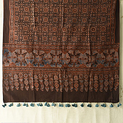 Sakhi . सखी ⁂ Ajrakh Block Printed Pure Cotton Dupatta - 11