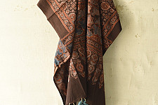 Sakhi . सखी ⁂ Ajrakh Block Printed Pure Cotton Dupatta - 11