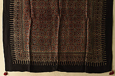 Neelanjana . नीलांजना ~  Square Modal Silk Scarf  ~ Ajrakh Printed