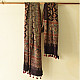 buy Ajrakh Mulberry Silk Dupatta -Natural dyed
