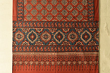 Amoha . अमोहा | Ajrakh Printed Red Cotton Stole