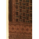 shop Ajrakh Block Print ~ Natural Color Woolen Smokey Black Stole 