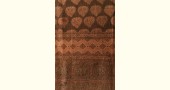 Ajrakh Block Print ~ Natural Color Woolen Shawl / Dupatta