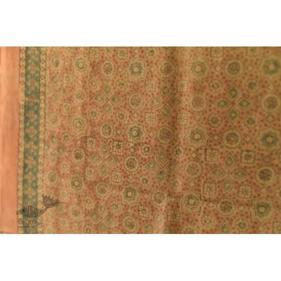 shop Ajrakh Block Print ~ Natural Color Woolen Stole