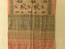 Ajrakh Block Print ~ Natural Dyed Woolen Stole