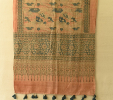 Ajrakh Block Print ~ Natural Dyed Woolen Stole