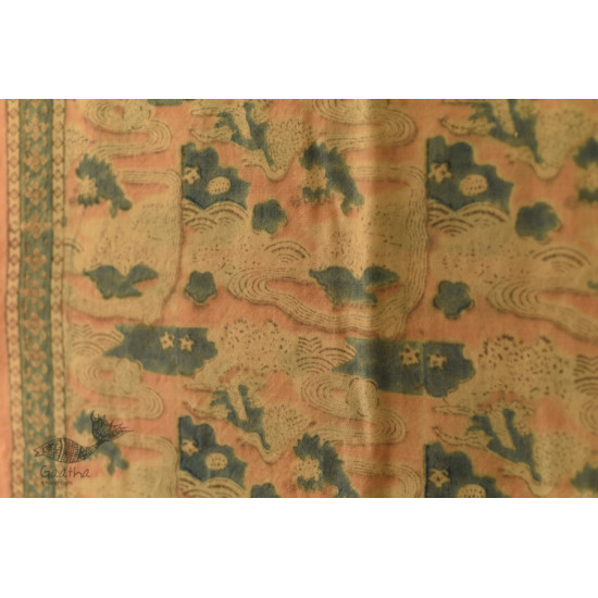 shop Ajrakh Block Print ~ Natural Color Woolen Stole