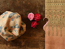 Ajrakh Block Print ~ Natural Dyed Woolen Stole