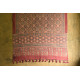 shop Ajrakh block print -  Woolen red shawl 