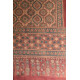 shop Ajrakh block print -  Woolen red shawl 