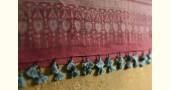 shop Ajrakh bandhani block print -  Woolen shawl 