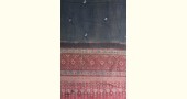 shop Ajrakh bandhani block print -  Woolen shawl 