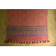 shop Ajrakh block print -  Woolen Brick Red shawl 