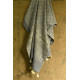 shop Ajrakh block print -  Woolen Grey shawl 