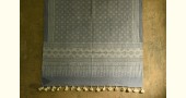 shop Ajrakh block print -  Woolen Grey shawl 