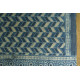 shop Ajrakh block print -  Woolen Indigo shawl 