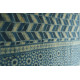 shop Ajrakh block print -  Woolen Indigo shawl 