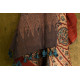 shop Reversible Quilt Shawl with Kantha Stitch Shawl - Wool + Silk