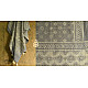 shop Ajrakh block print -  Woolen Grey shawl 