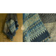 shop Reversible Quilt Shawl with Kantha Stitch Shawl - Wool + Silk