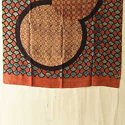 Ajrakh Mulberry Silk Dupatta | Natural dyed - K