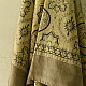 shop Hand Block Printed - Ajrakh Silk Scarf - Light Yellow & Brown