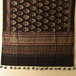 Sakhi . सखी ⁂ Ajrakh Block Printed Pure Cotton Dupatta - 24