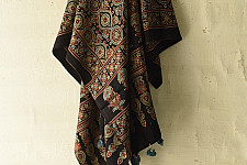 Sakhi . सखी ⁂ Ajrakh Block Printed Pure Cotton Dupatta - 14