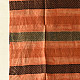buy Ajrakh Mulberry Silk Dupatta - Natural dyed - Brown Stripes