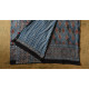 shop Ajrakh Hand Block Printed - Mul Soft Cotton Saree